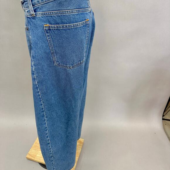 Abercrombie & Fitch Heavyweight Rigid Mid Rise Barrel Jean Medium Wash Sz 8/29 - Picture 14 of 16